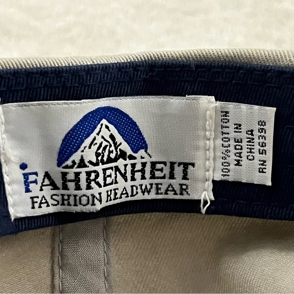 Fahrenheit "Salt Lake Experience the Rockies" Adjustable Beige & Black Ball Cap - Picture 12 of 14